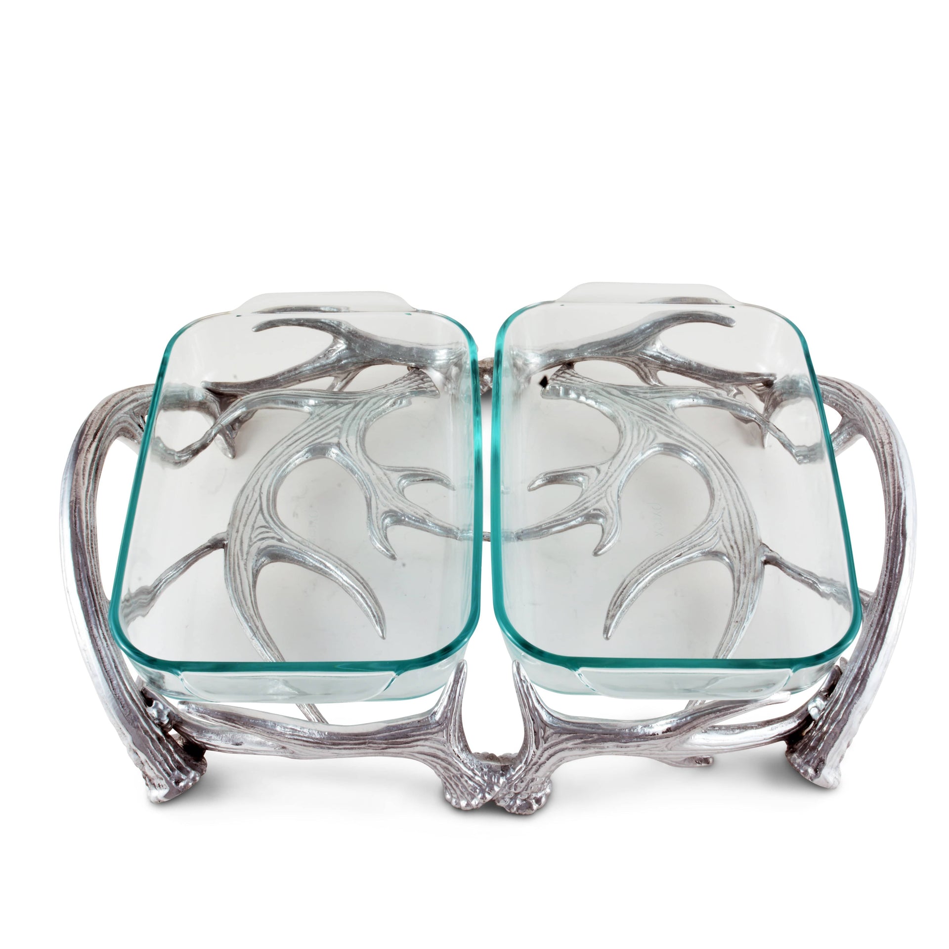 Antler Pyrex Holder Double 2qt Arthur Court Designs