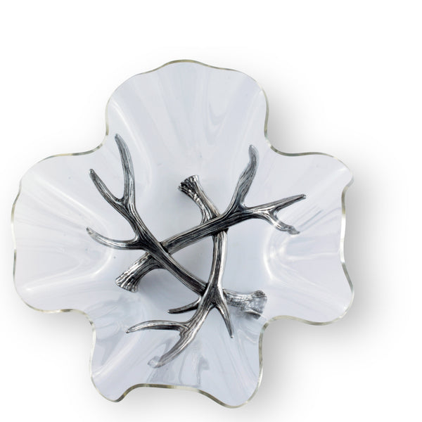Antler Stand Acrylic Bowl 14