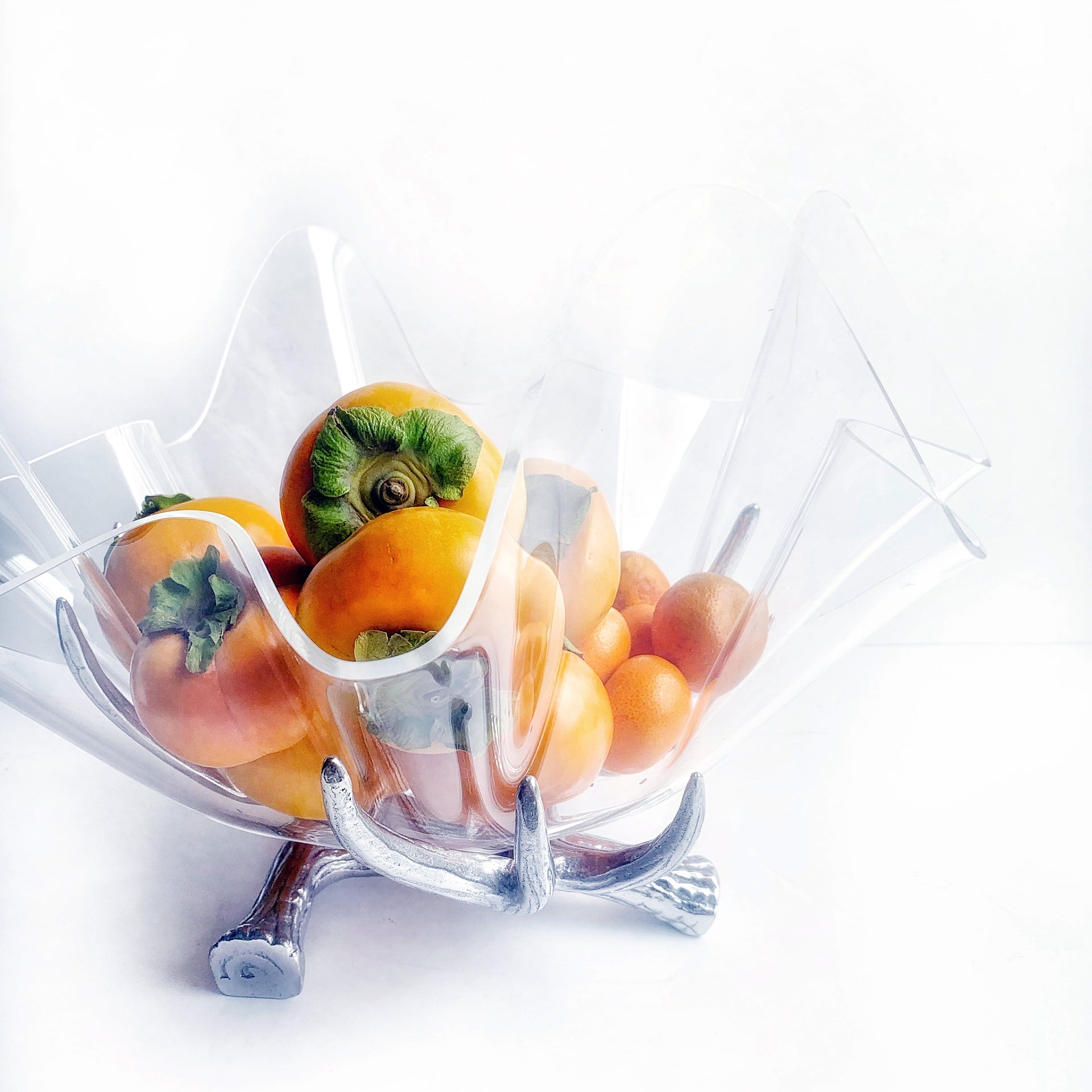 Antler Stand Acrylic Bowl 14 Arthur Court Designs