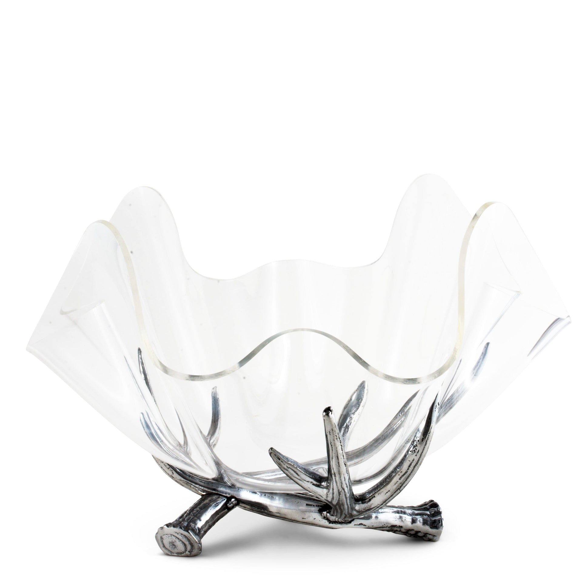 Antler Stand Acrylic Bowl 14 Arthur Court Designs