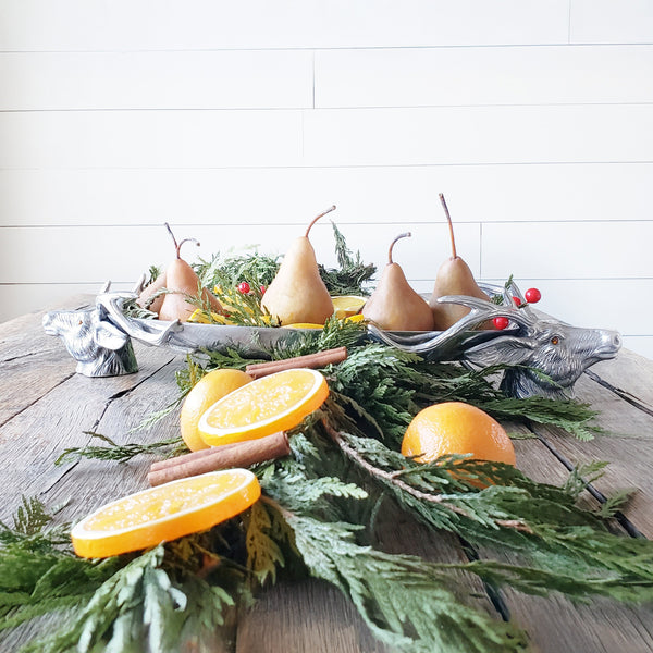 Deer Head Centerpiece Tray Arthur Court Designs