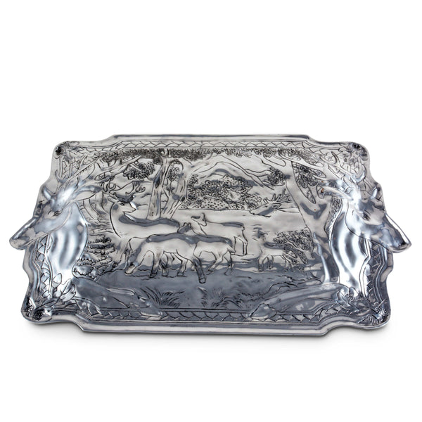 Elk Herd Oblong Tray Arthur Court Designs