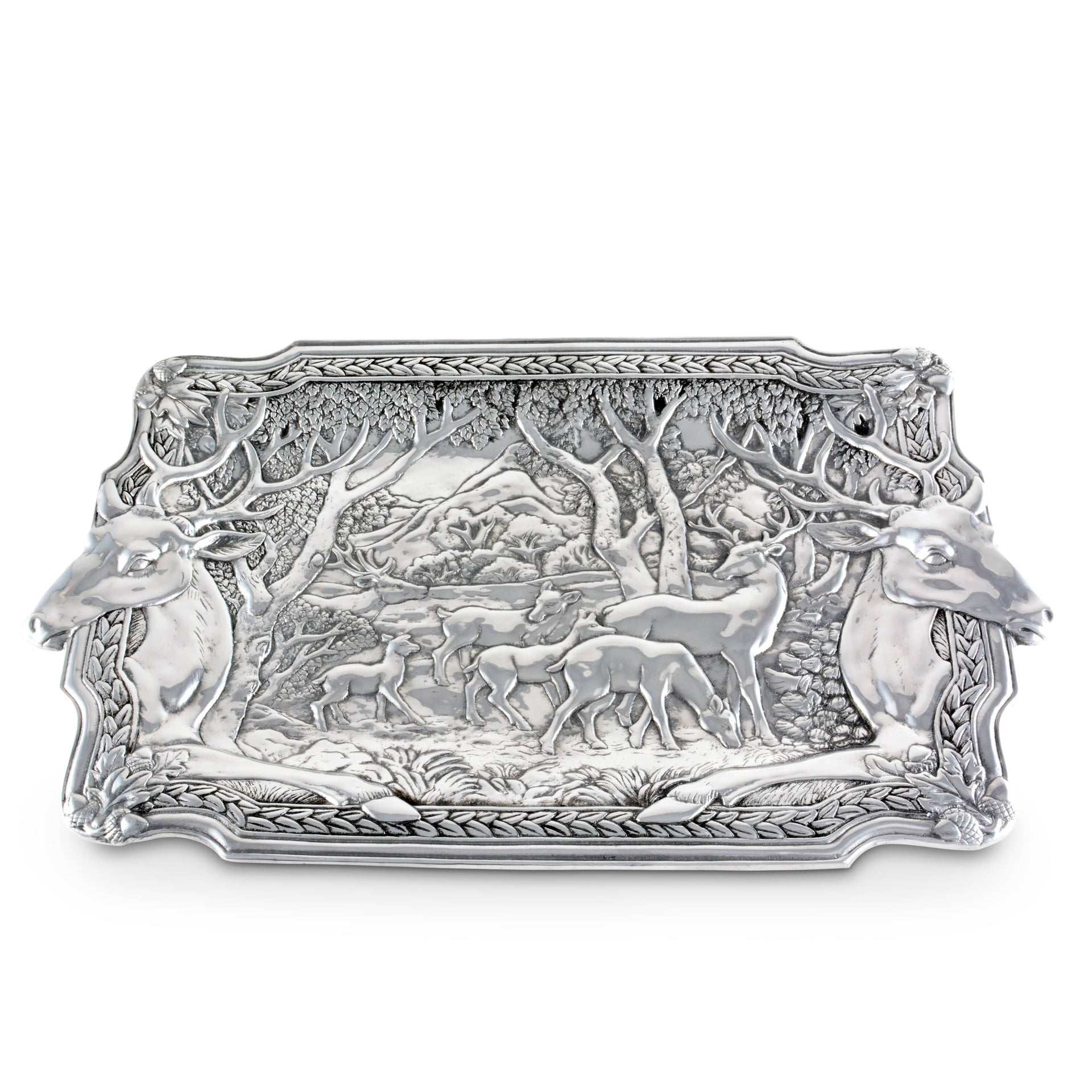 Elk Herd Oblong Tray Arthur Court Designs