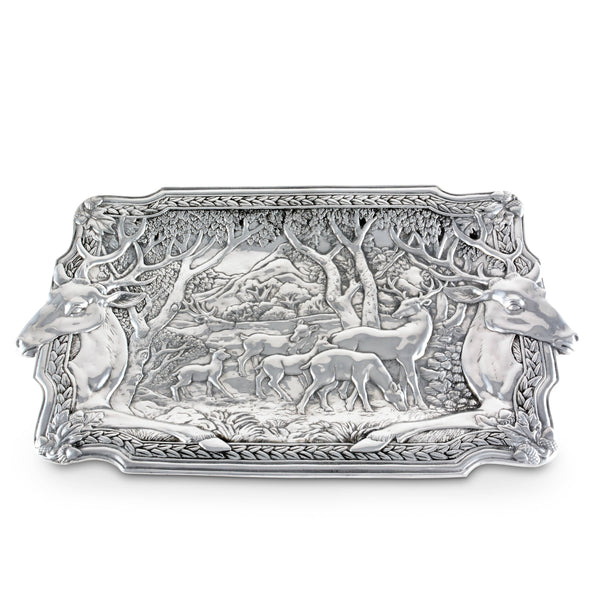 Elk Herd Oblong Tray Arthur Court Designs