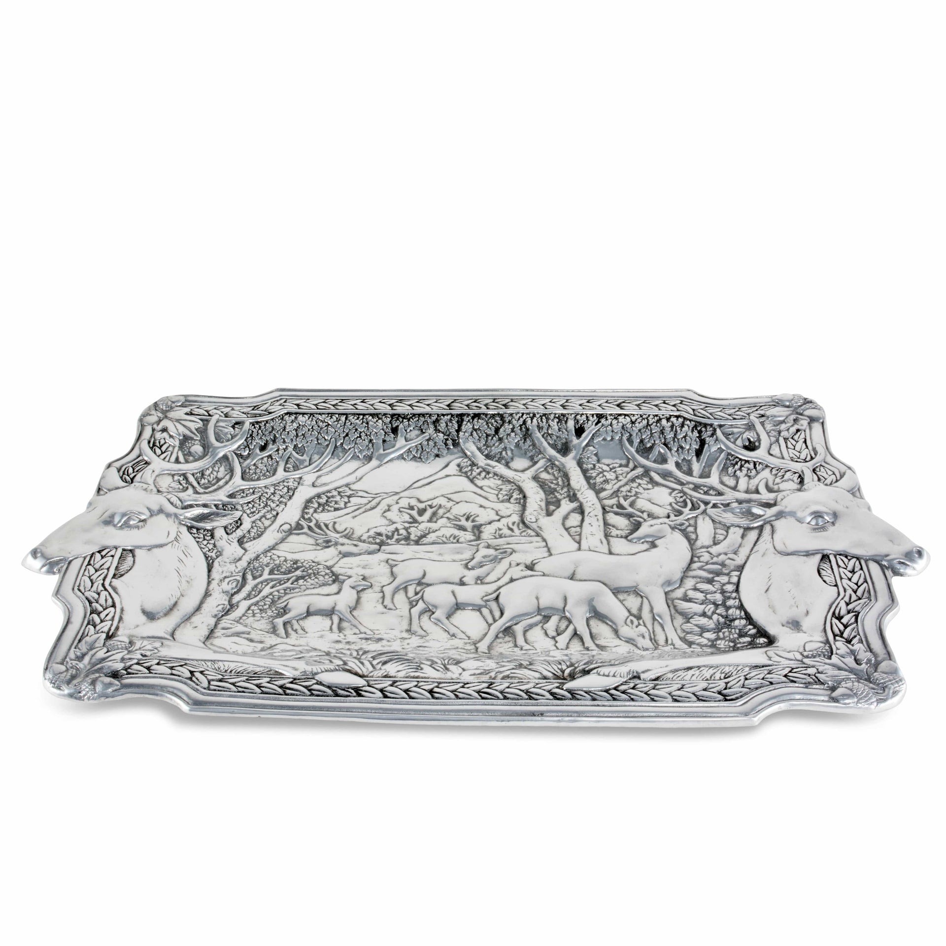 Elk Herd Oblong Tray Arthur Court Designs