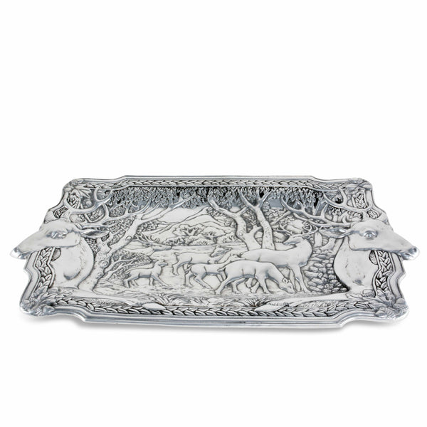 Elk Herd Oblong Tray Arthur Court Designs