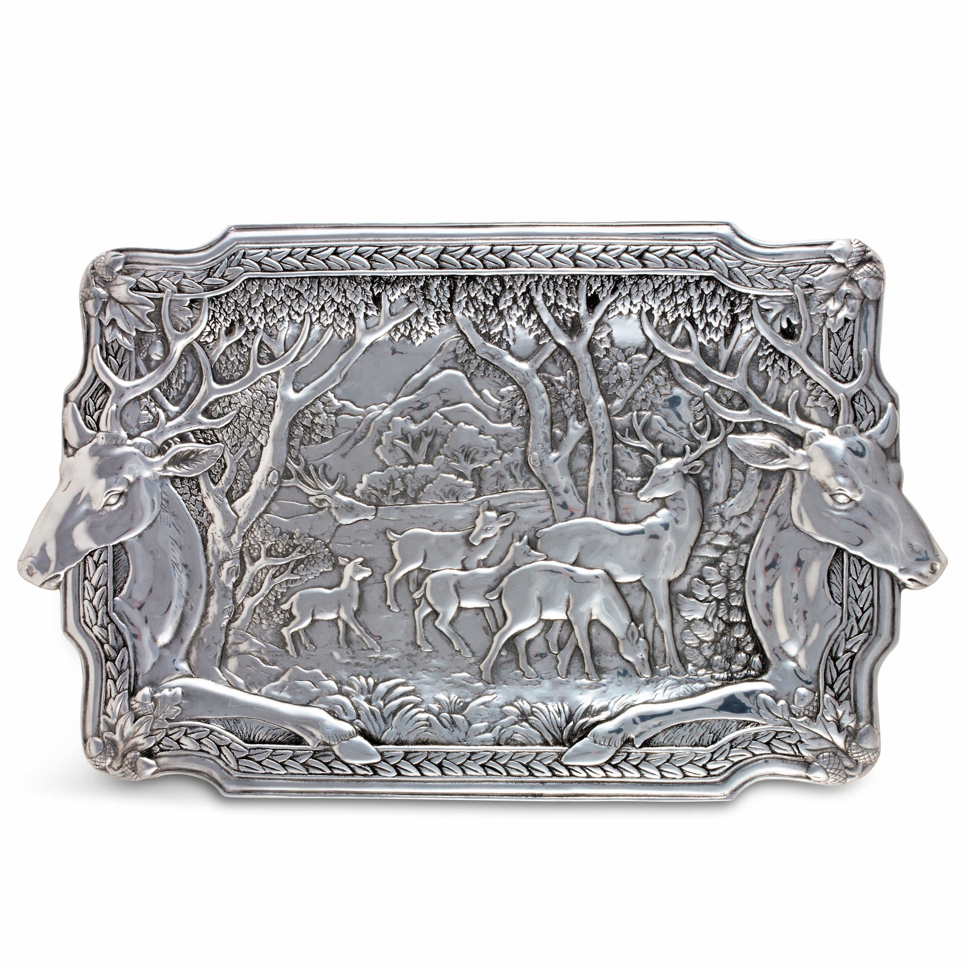 Elk Herd Oblong Tray Arthur Court Designs