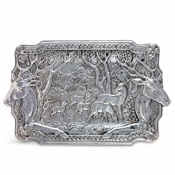 Elk Herd Oblong Tray Arthur Court Designs