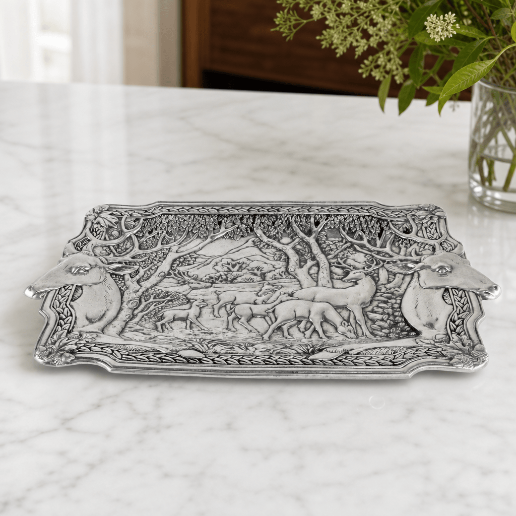 Elk Herd Oblong Tray