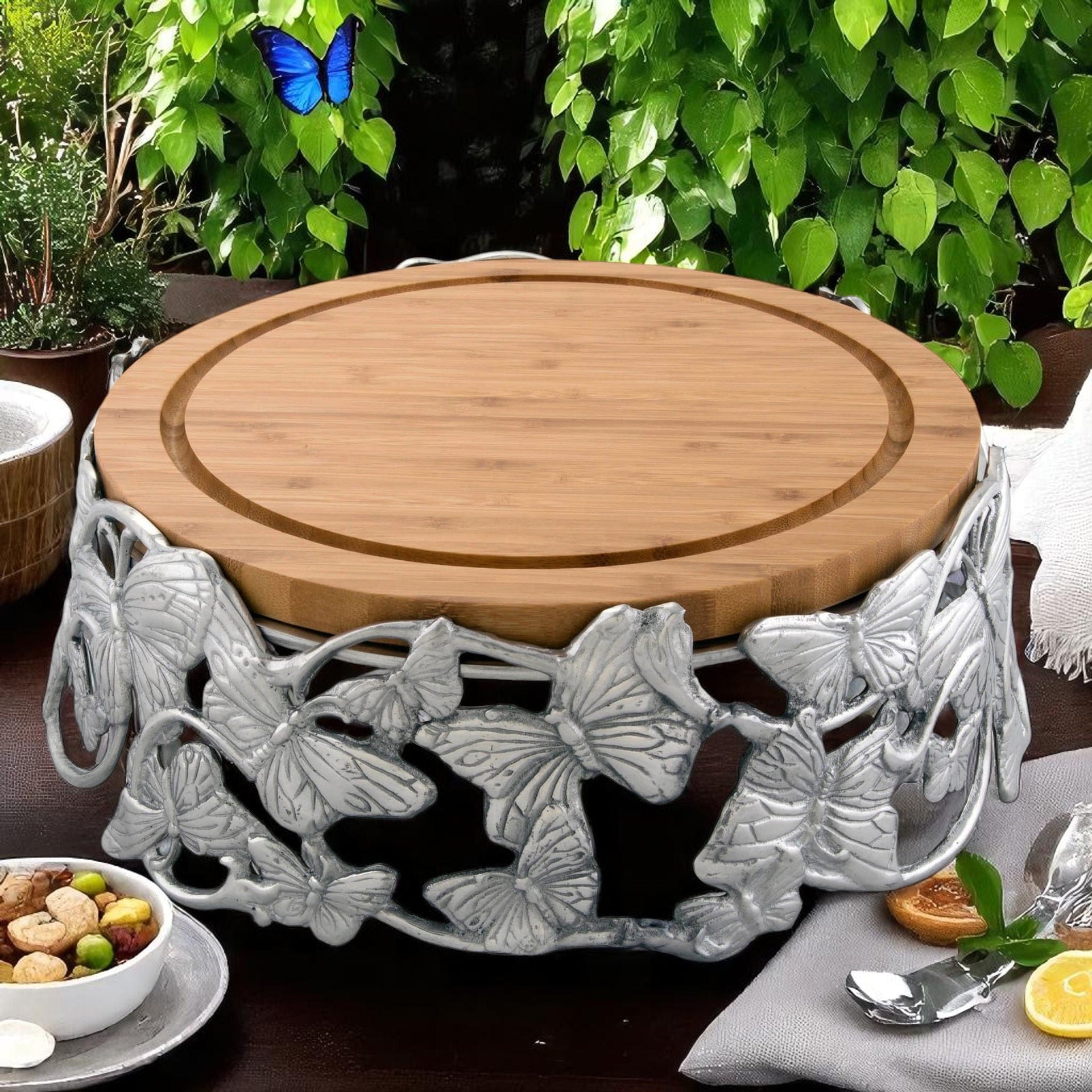 Butterfly Cheese Pedestal Arthur Court Designs