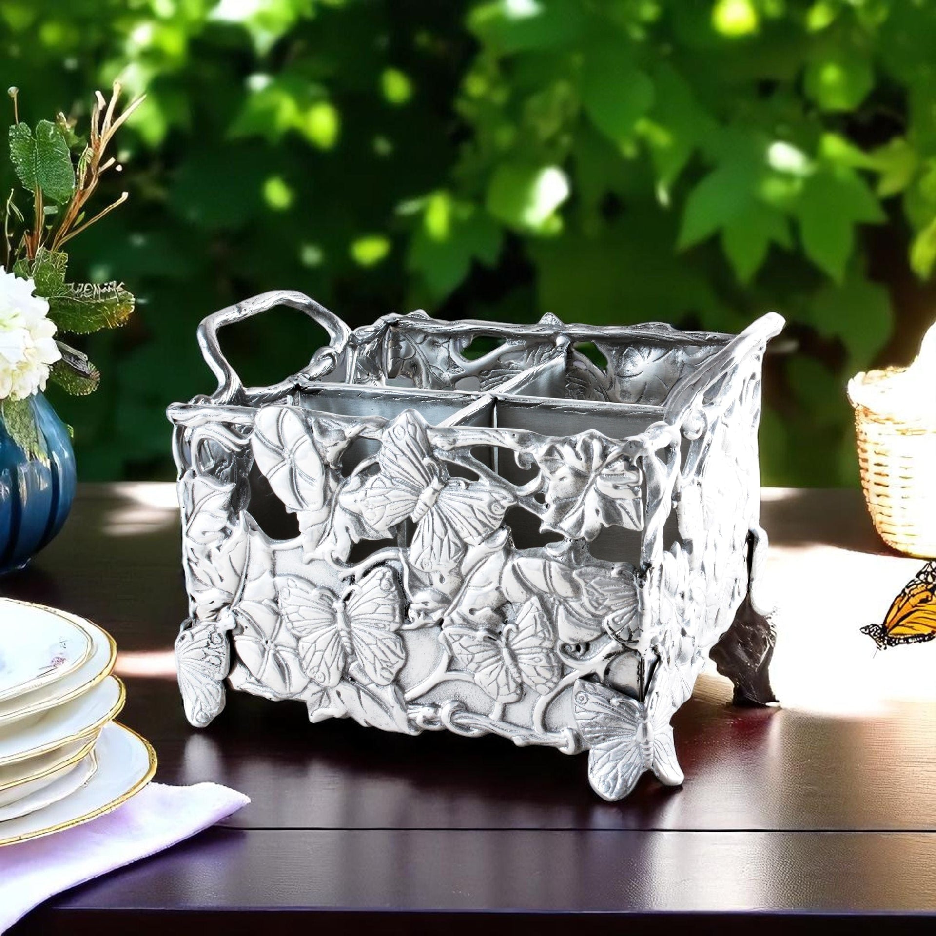 Butterfly Flatware Caddy Arthur Court Designs