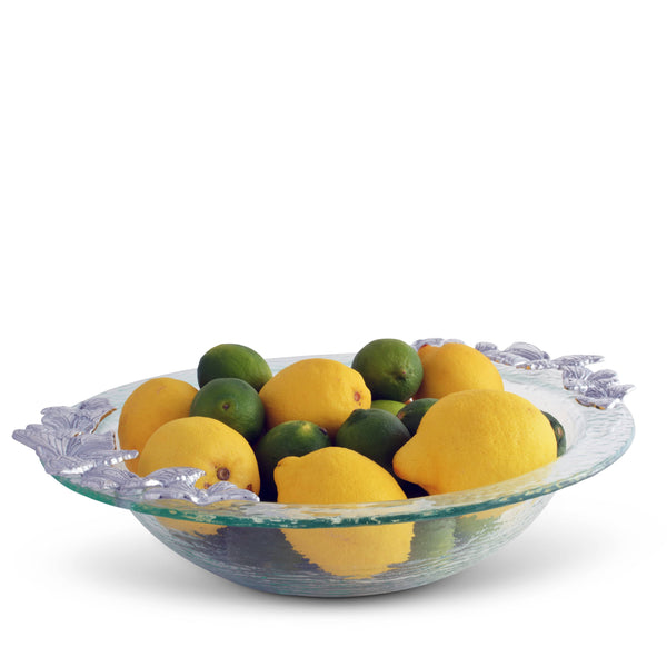 Butterfly Glass Salad Bowl Arthur Court Designs