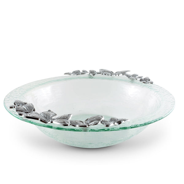 Butterfly Glass Salad Bowl