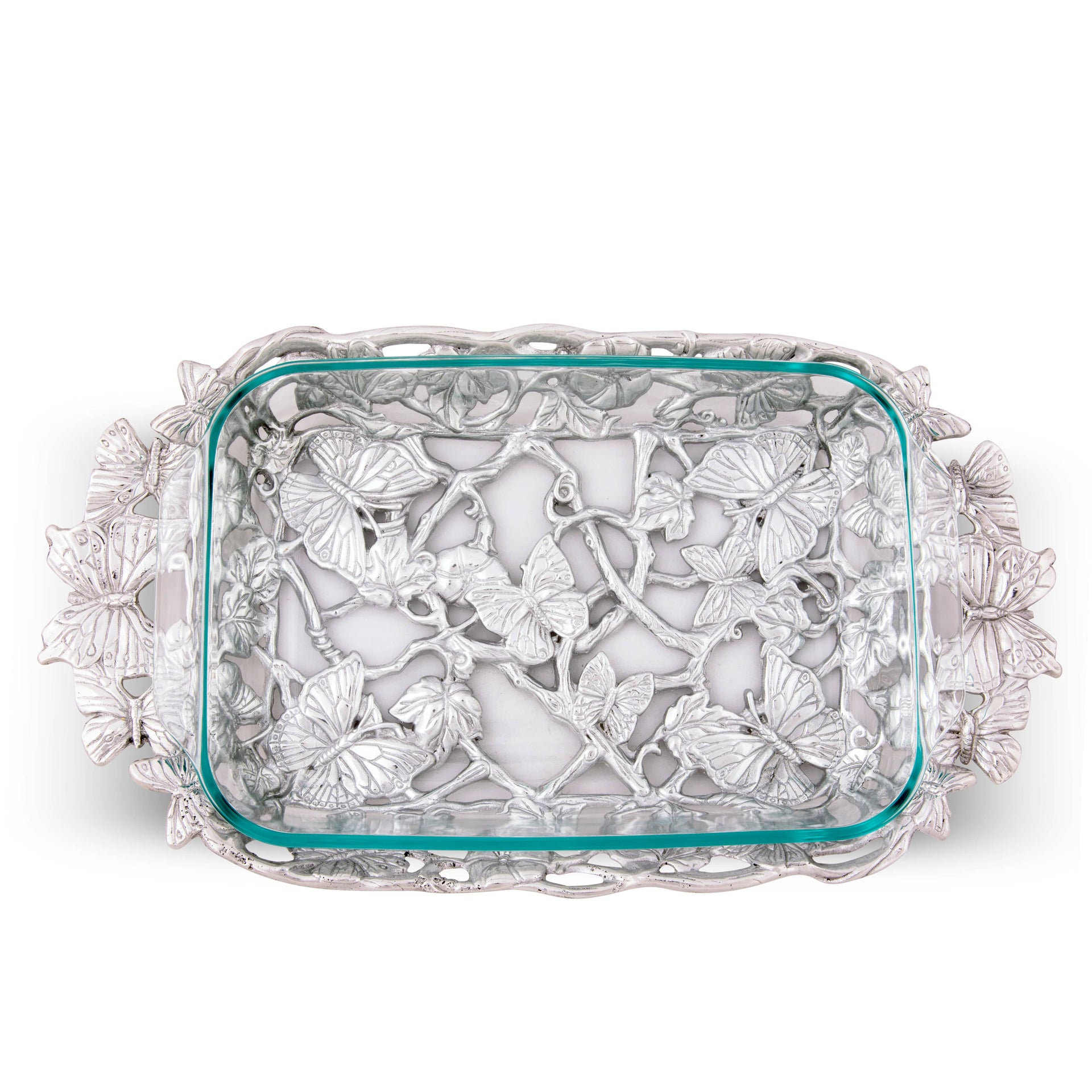 Butterfly Pyrex Holder 3qt Arthur Court Designs