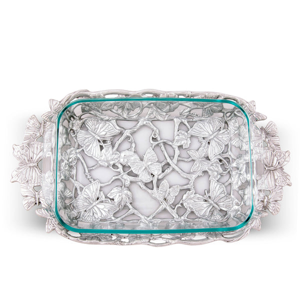 Butterfly Pyrex Holder 3qt Arthur Court Designs