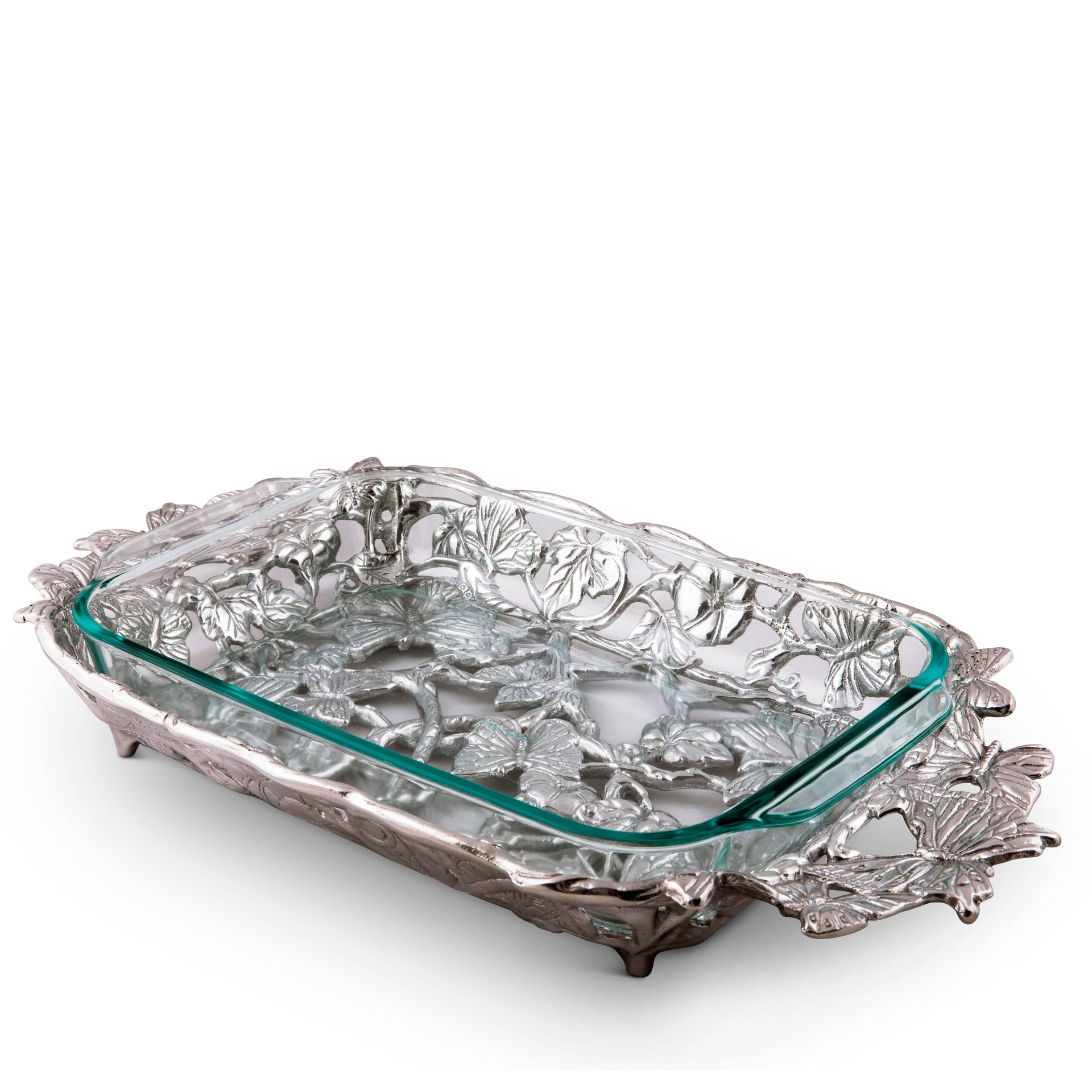 Butterfly Pyrex Holder 3qt Arthur Court Designs