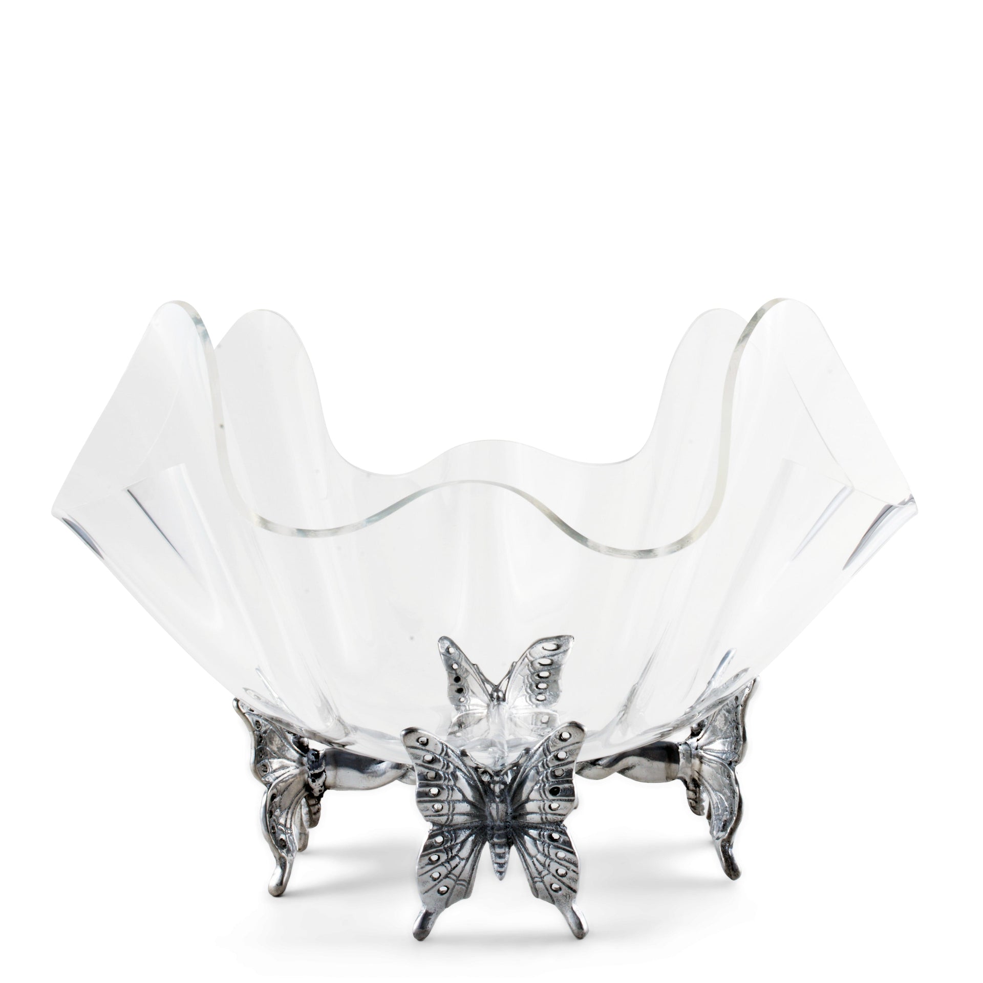 Butterfly Stand Acrylic Bowl 14
