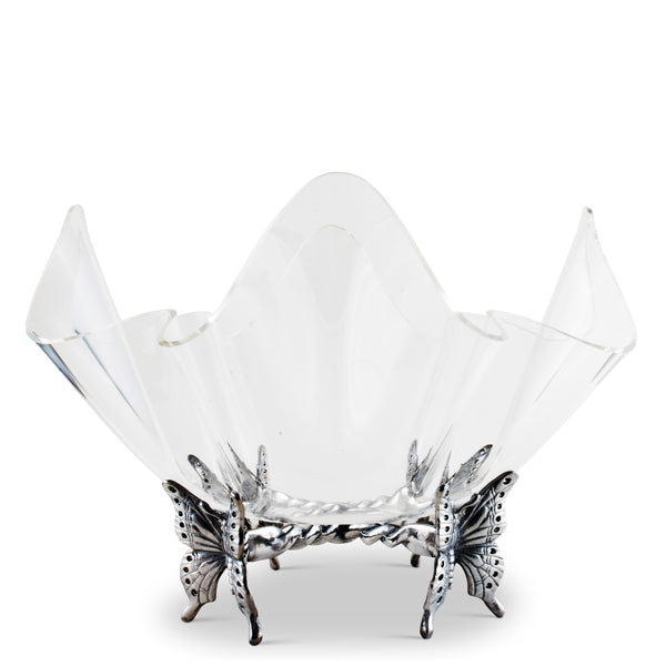 Butterfly Stand Acrylic Bowl 14 Arthur Court Designs