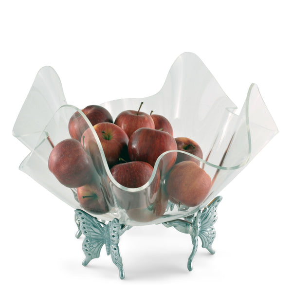 Butterfly Stand Acrylic Bowl 14 Arthur Court Designs