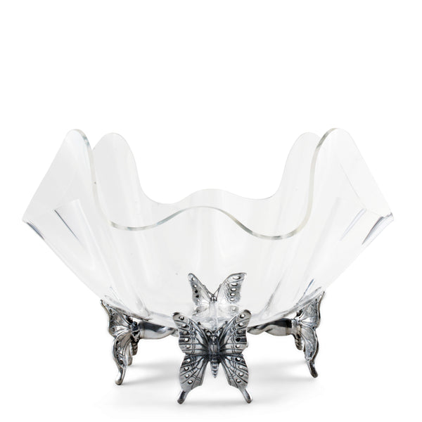 Butterfly Stand Acrylic Bowl 14 Arthur Court Designs