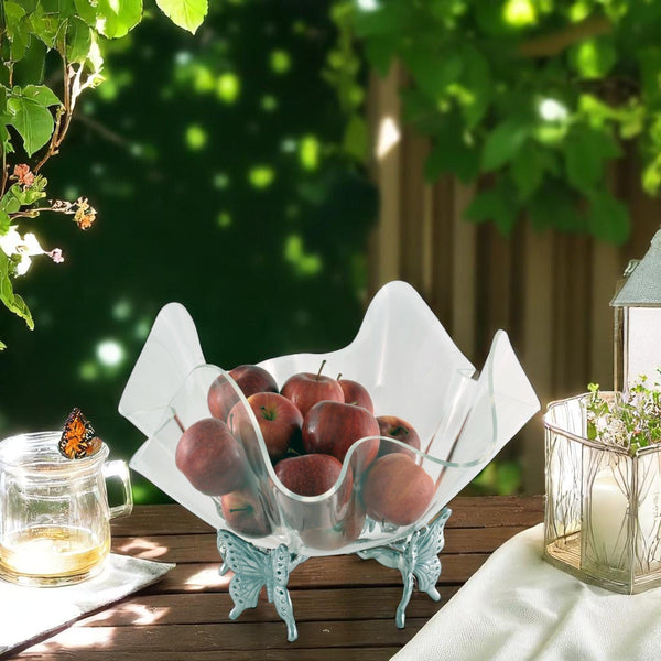 Butterfly Stand Acrylic Bowl 14 Arthur Court Designs