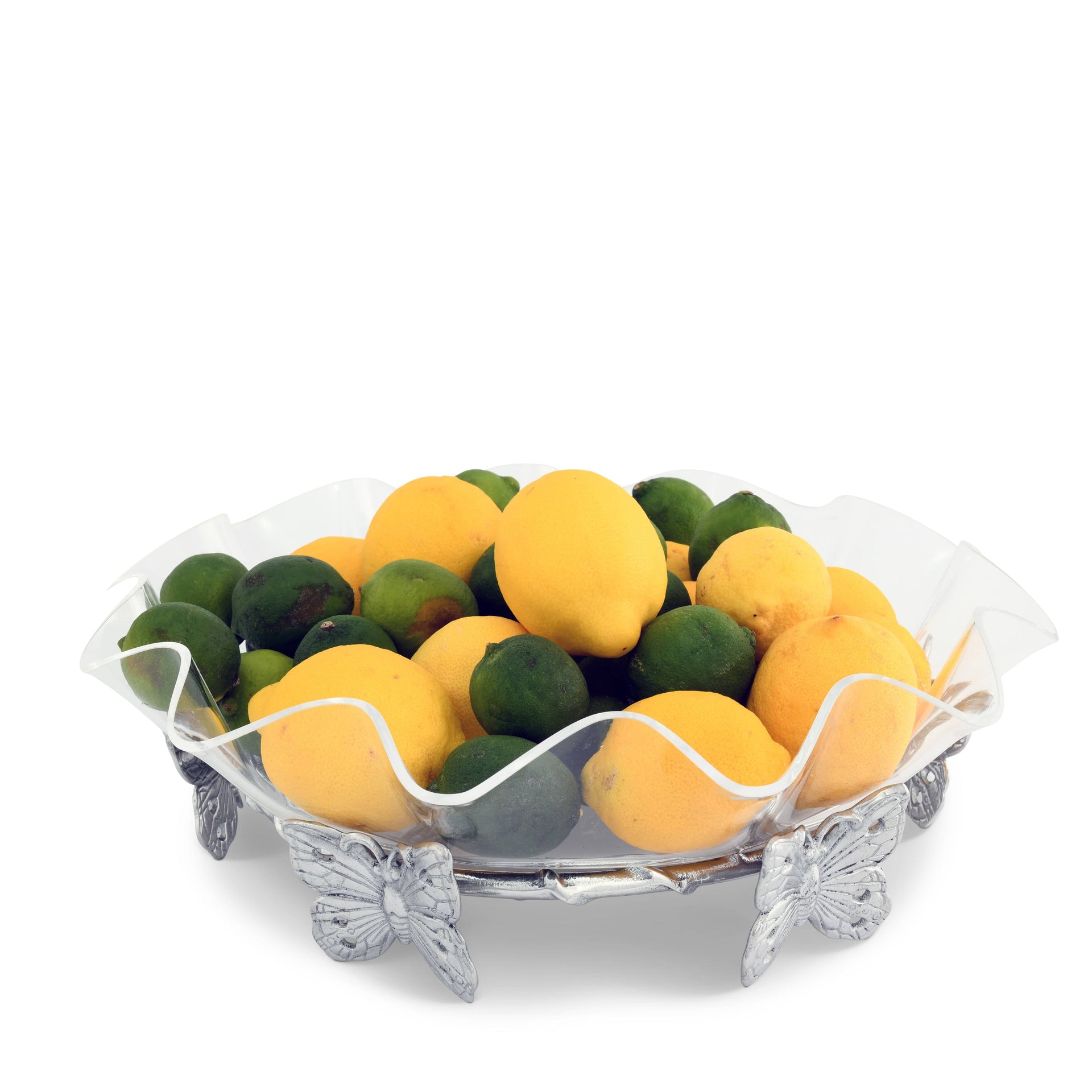 Butterfly Stand Acrylic Bowl 16
