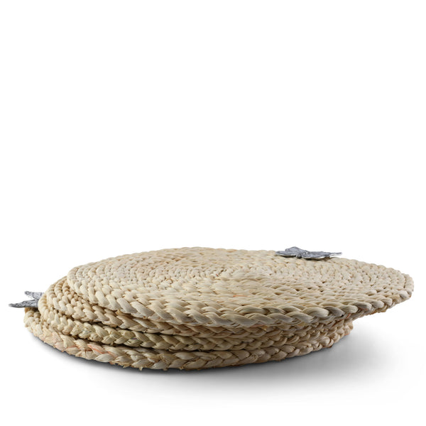 Butterfly Twisted Seagrass Placemats - set of 4 Arthur Court Designs