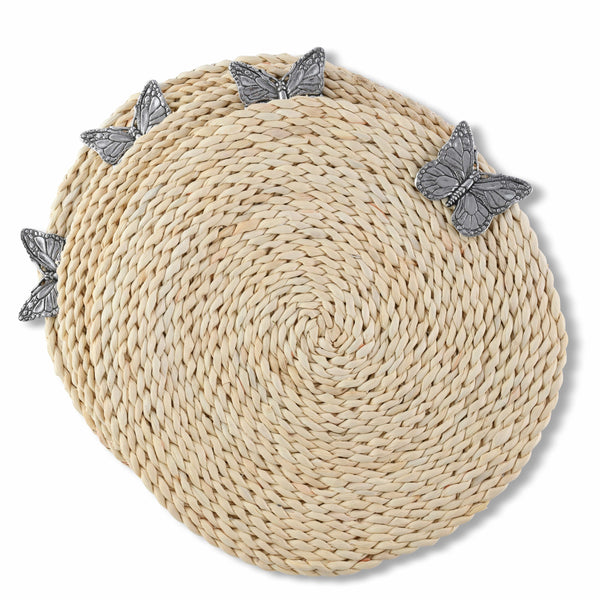 Butterfly Twisted Seagrass Placemats - set of 4 Arthur Court Designs