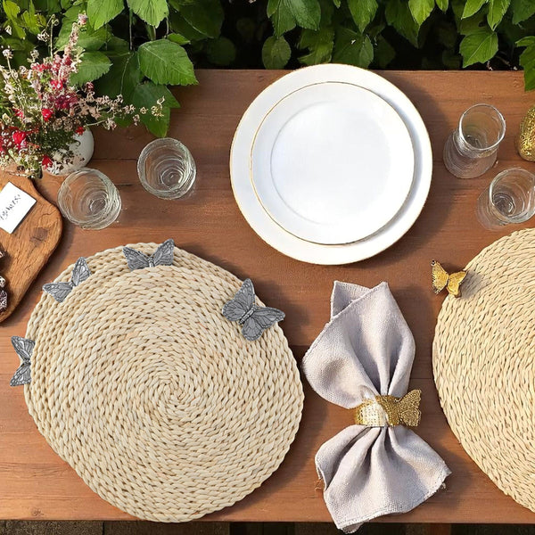 Butterfly Twisted Seagrass Placemats - set of 4 Arthur Court Designs