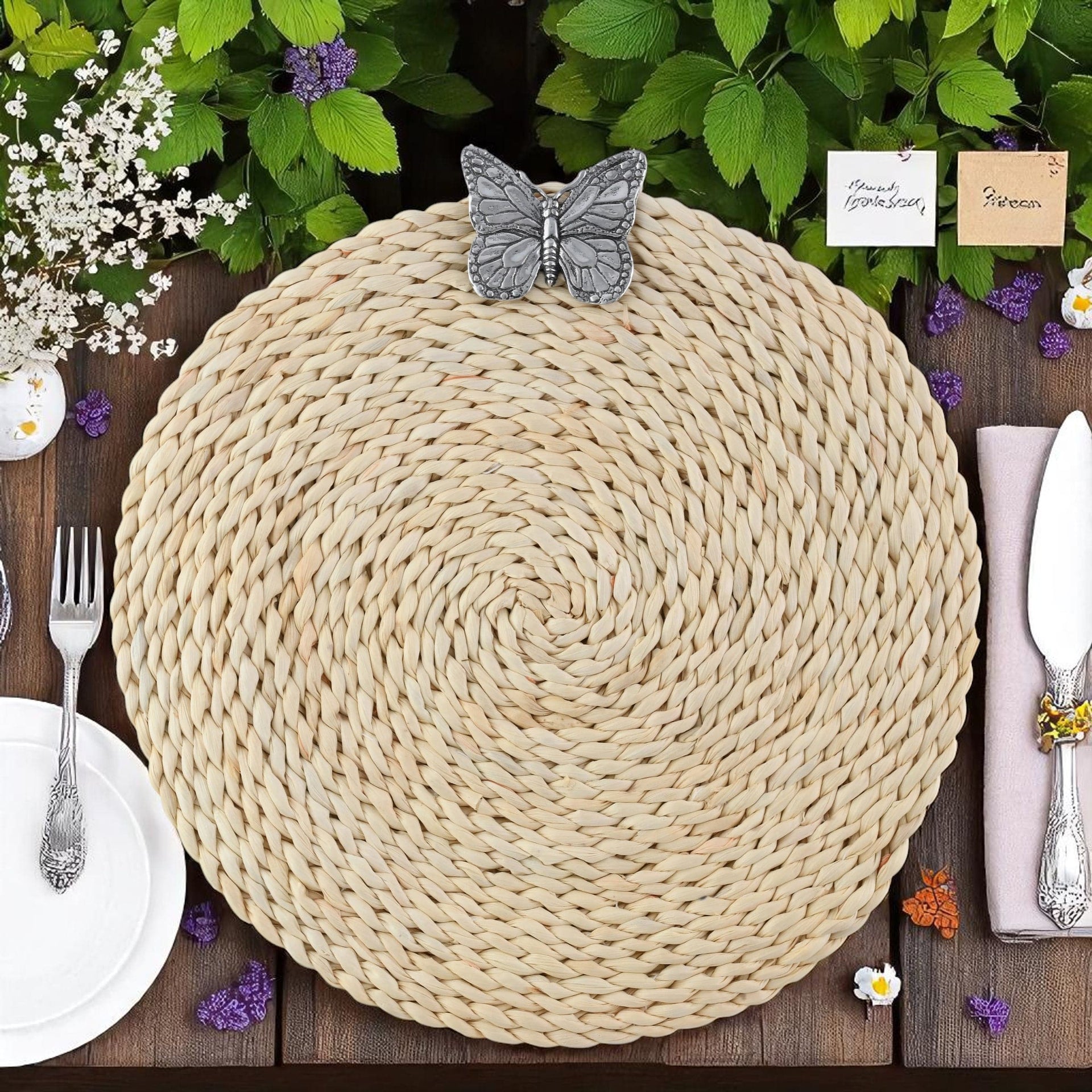 Butterfly Twisted Seagrass Placemats - set of 4