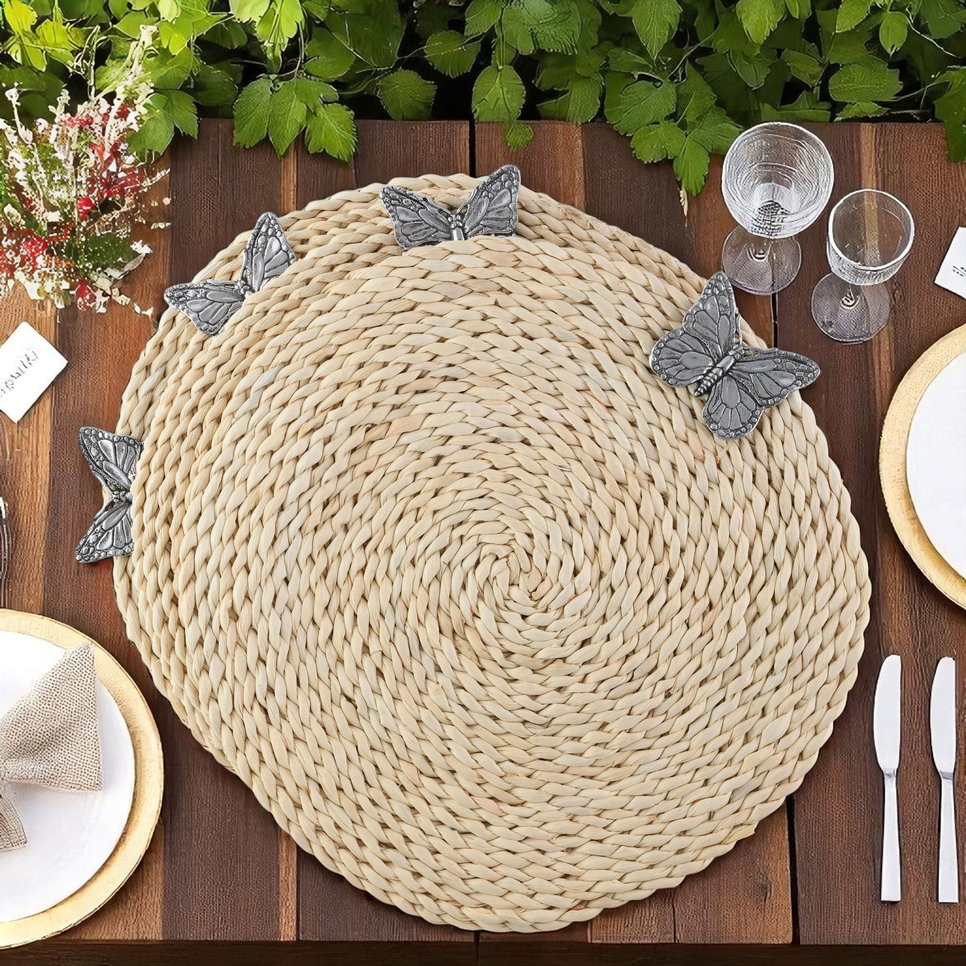 Butterfly Twisted Seagrass Placemats - set of 4