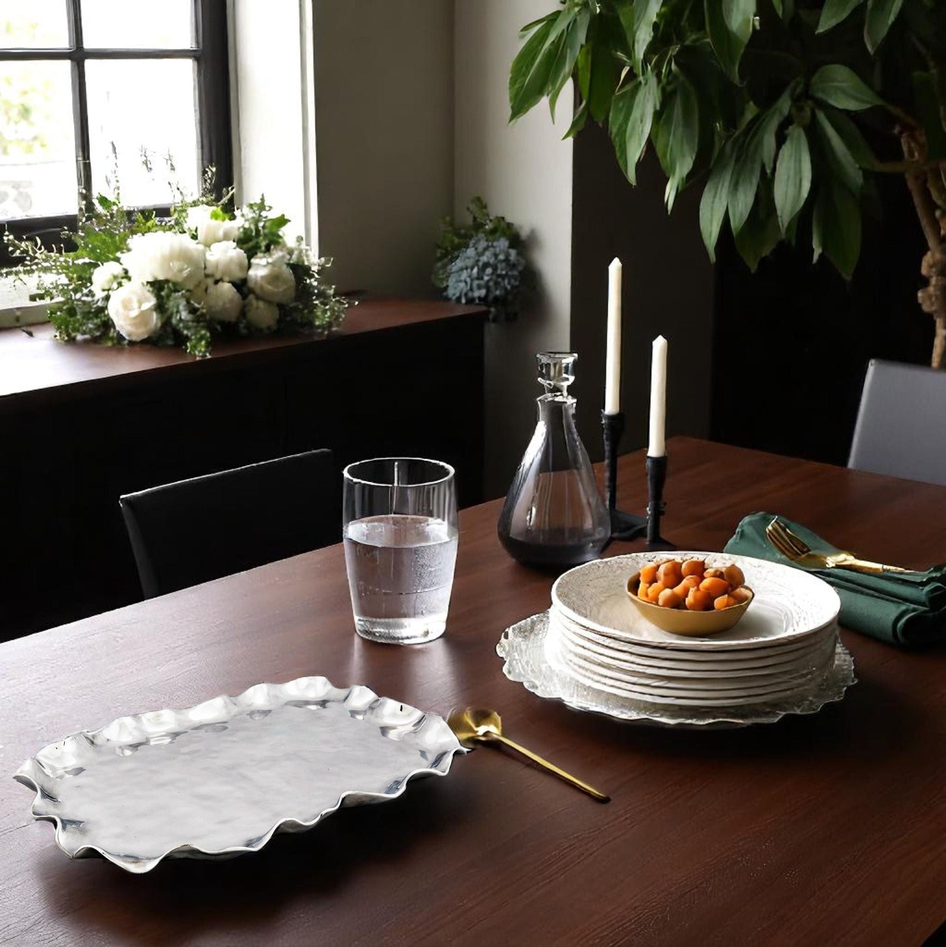 Carmel Rectangle Serving Tray Arthur Court Designs