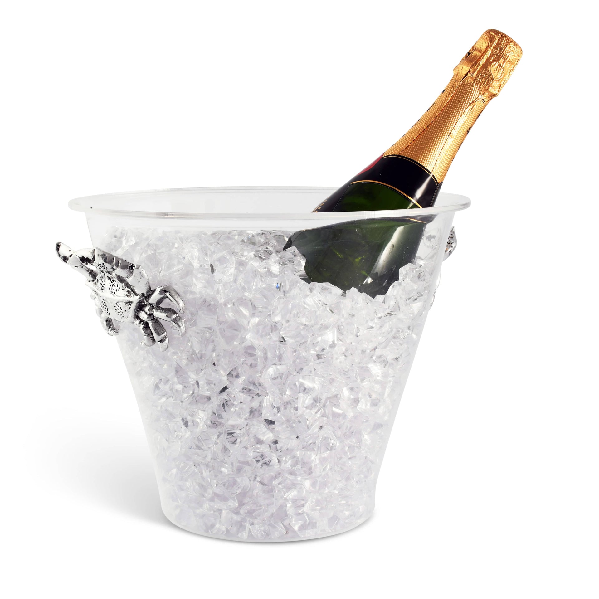 Crab Handle Acrylic Ice Bucket Arthur Court Designs