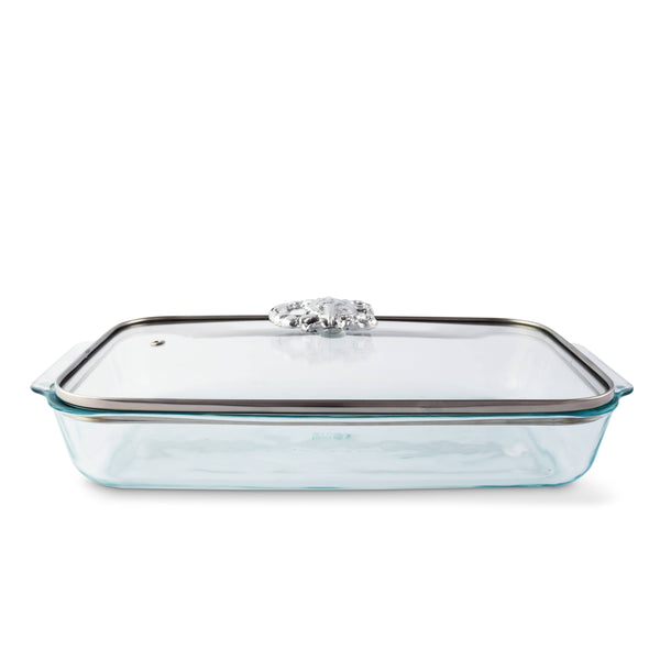 Crab Lid with Pyrex 3 quart Baking Dish Arthur Court Designs