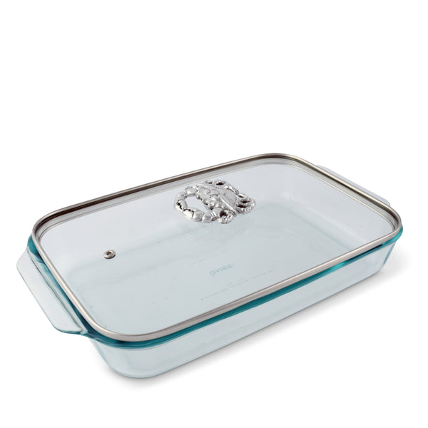 Crab Lid with Pyrex 3 quart Baking Dish Arthur Court Designs