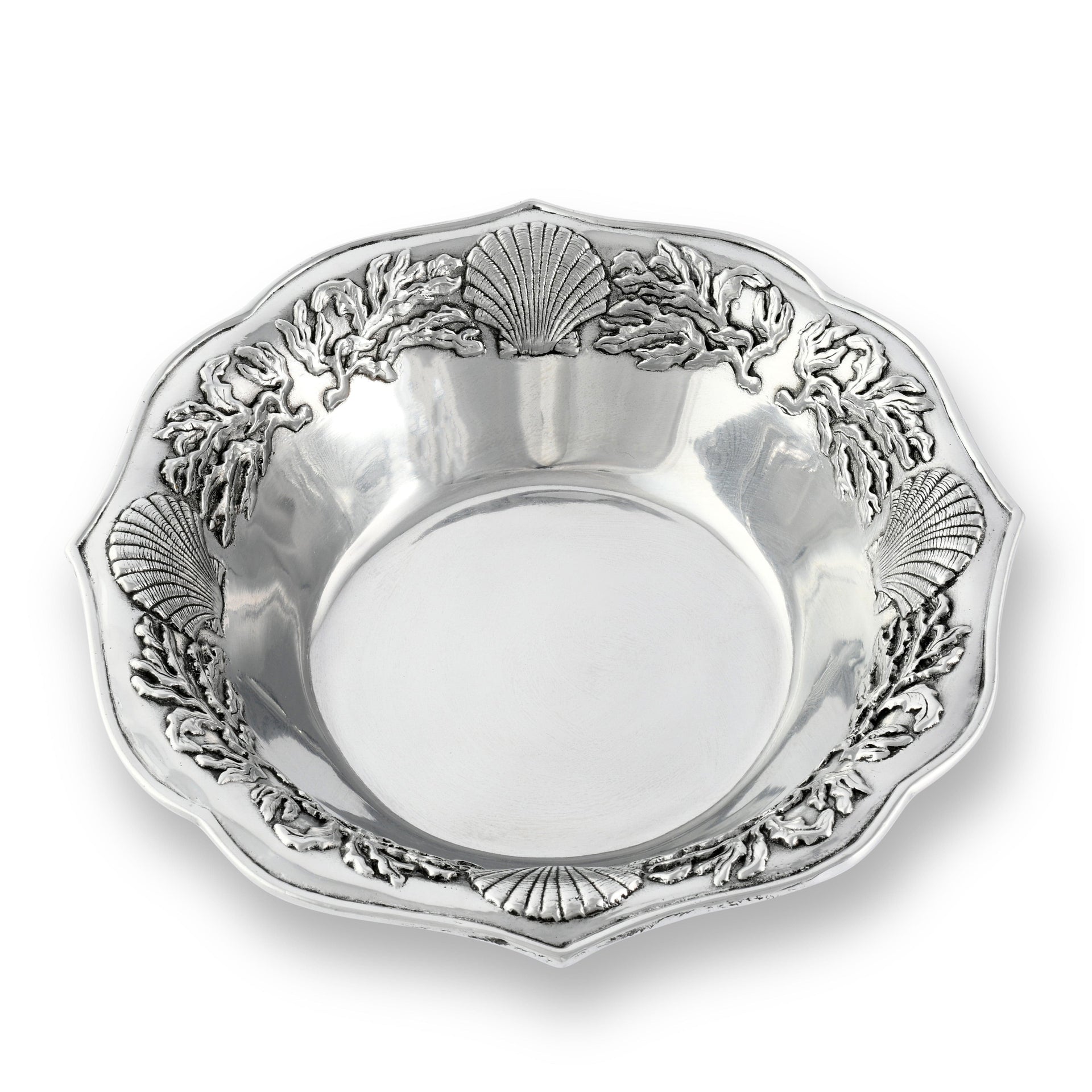 Ocean Kelp and Shells Salad Bowl Arthur Court Designs