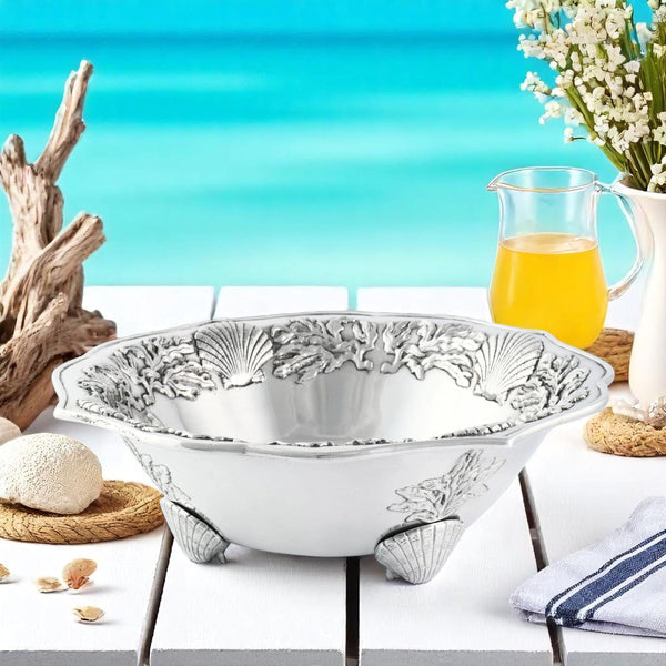 Ocean Kelp and Shells Salad Bowl