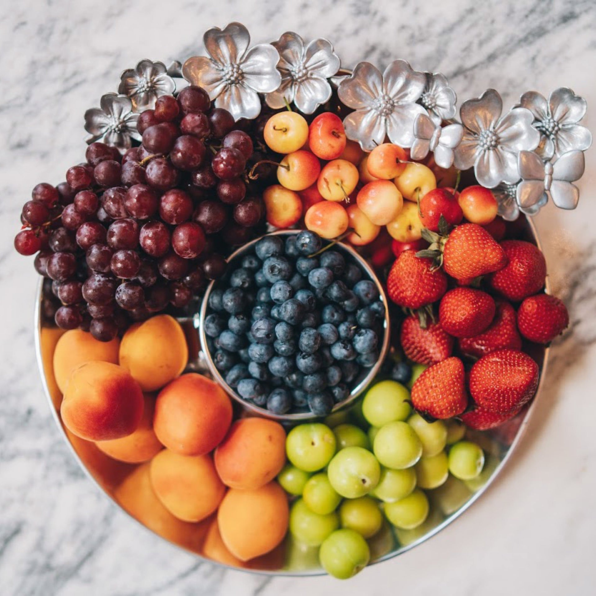 Butterfly and Dogwood Chip and Dip Arthur Court Designs