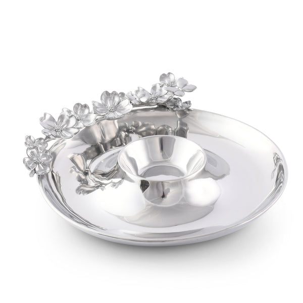 Butterfly and Dogwood Chip and Dip Arthur Court Designs