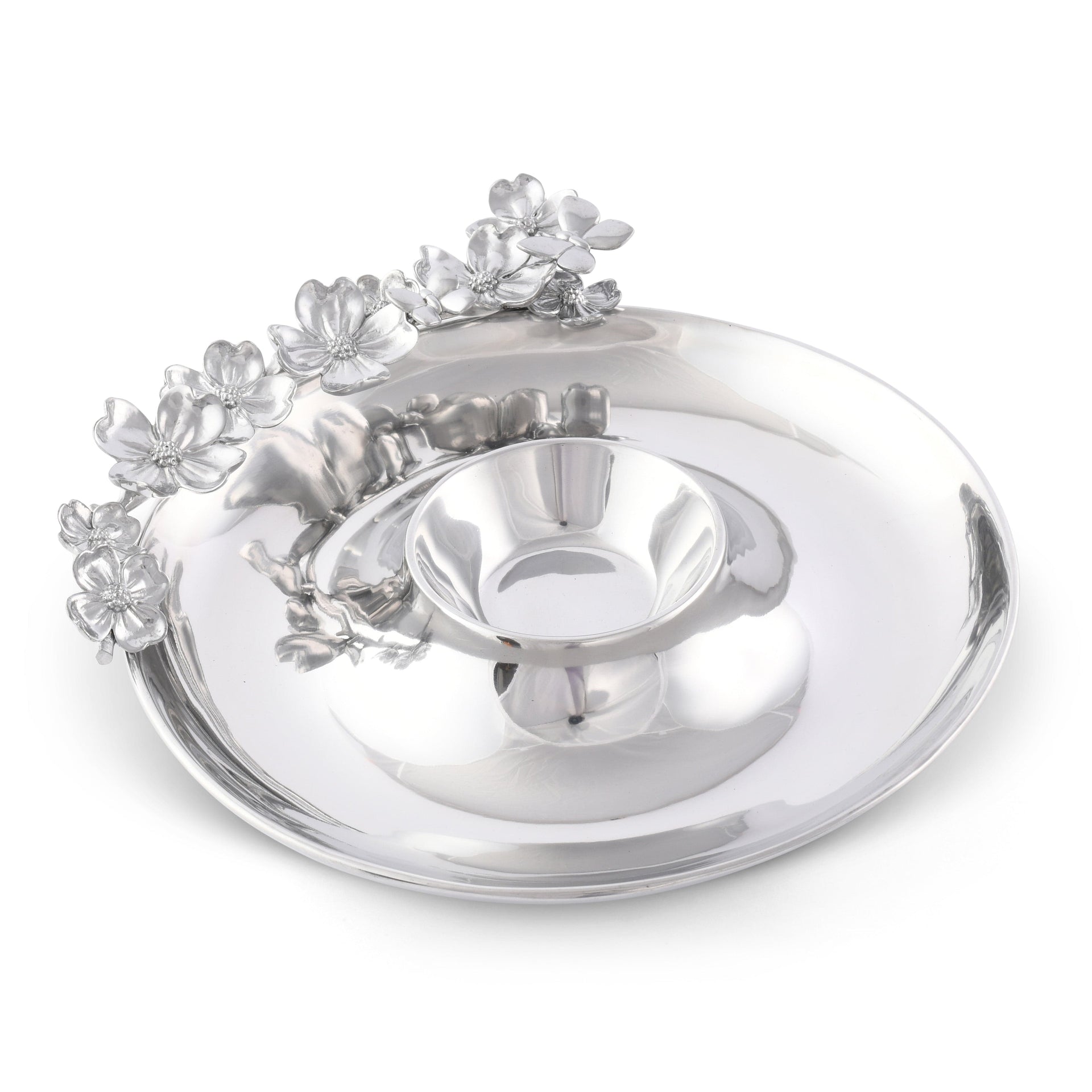 Butterfly and Dogwood Chip and Dip Arthur Court Designs