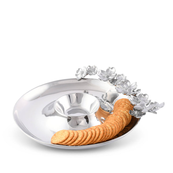 Butterfly and Dogwood Chip and Dip Arthur Court Designs