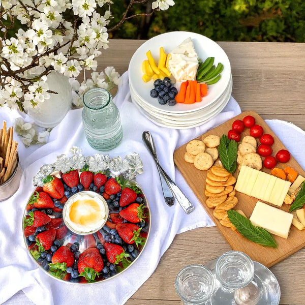 Butterfly and Dogwood Chip and Dip Arthur Court Designs