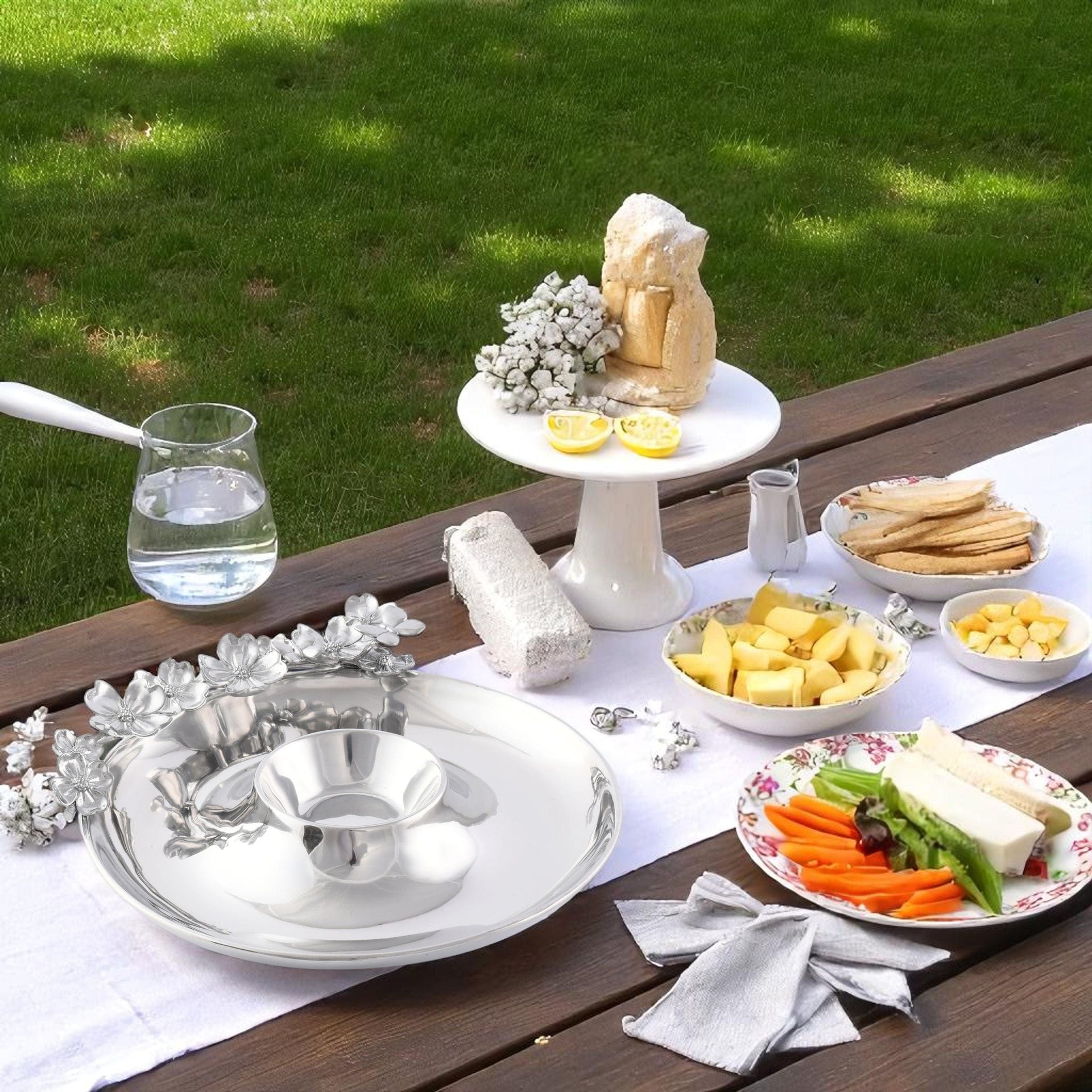 Butterfly and Dogwood Chip and Dip Arthur Court Designs