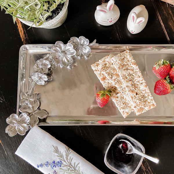 Butterfly Oblong Dogwood Tray Arthur Court Designs