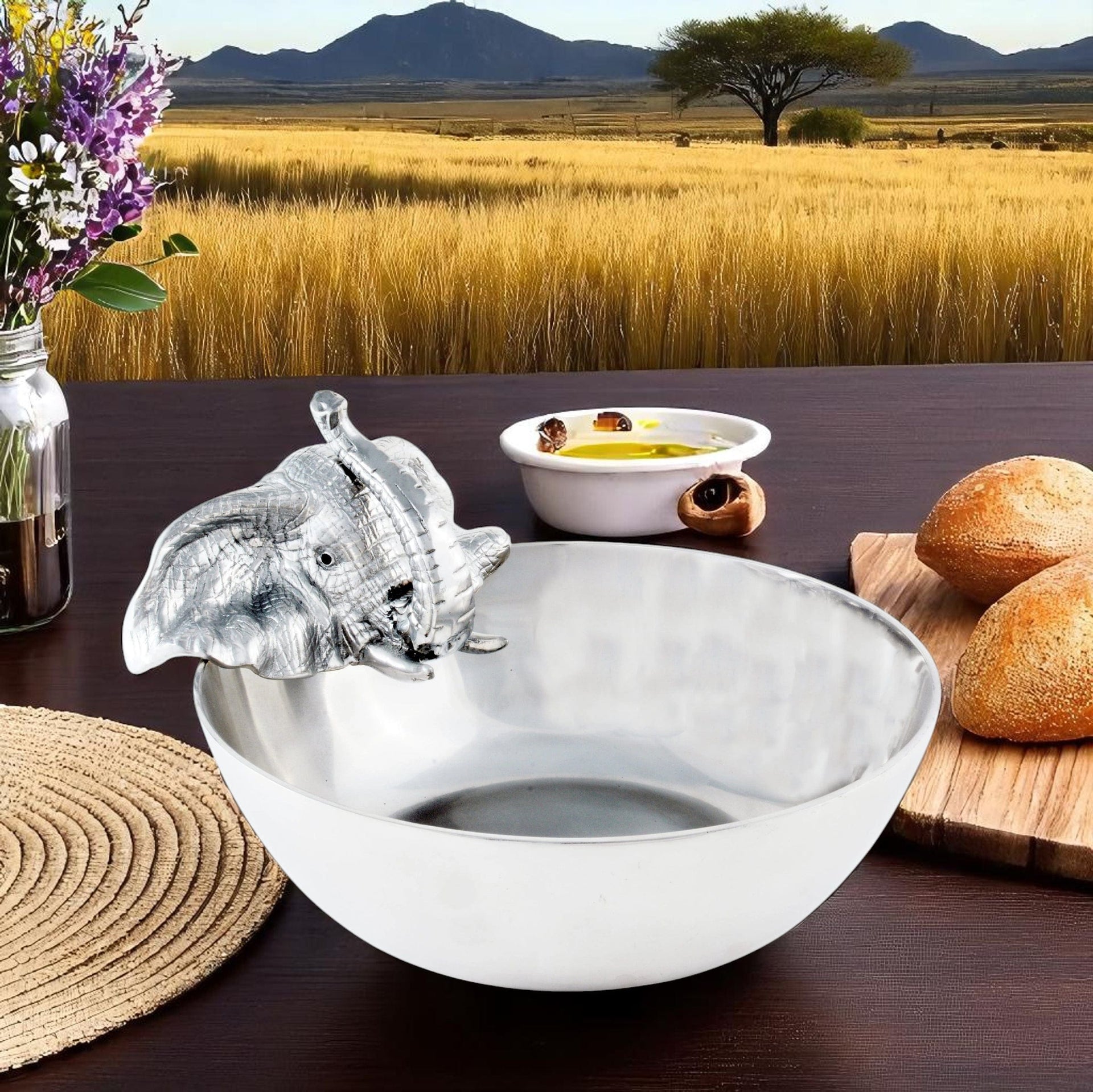 Elephant 10.5 Bowl Arthur Court Designs