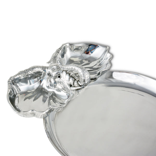 Elephant 14 Round Chip & Dip Arthur Court Designs