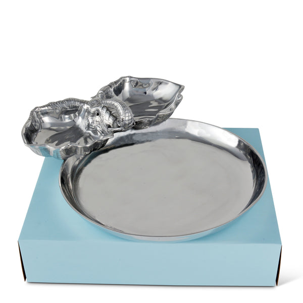 Elephant 14 Round Chip & Dip Arthur Court Designs