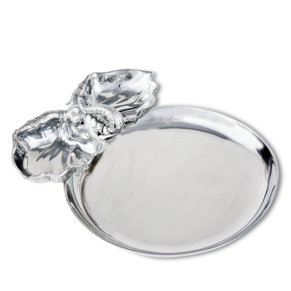 Elephant 14 Round Chip & Dip Arthur Court Designs