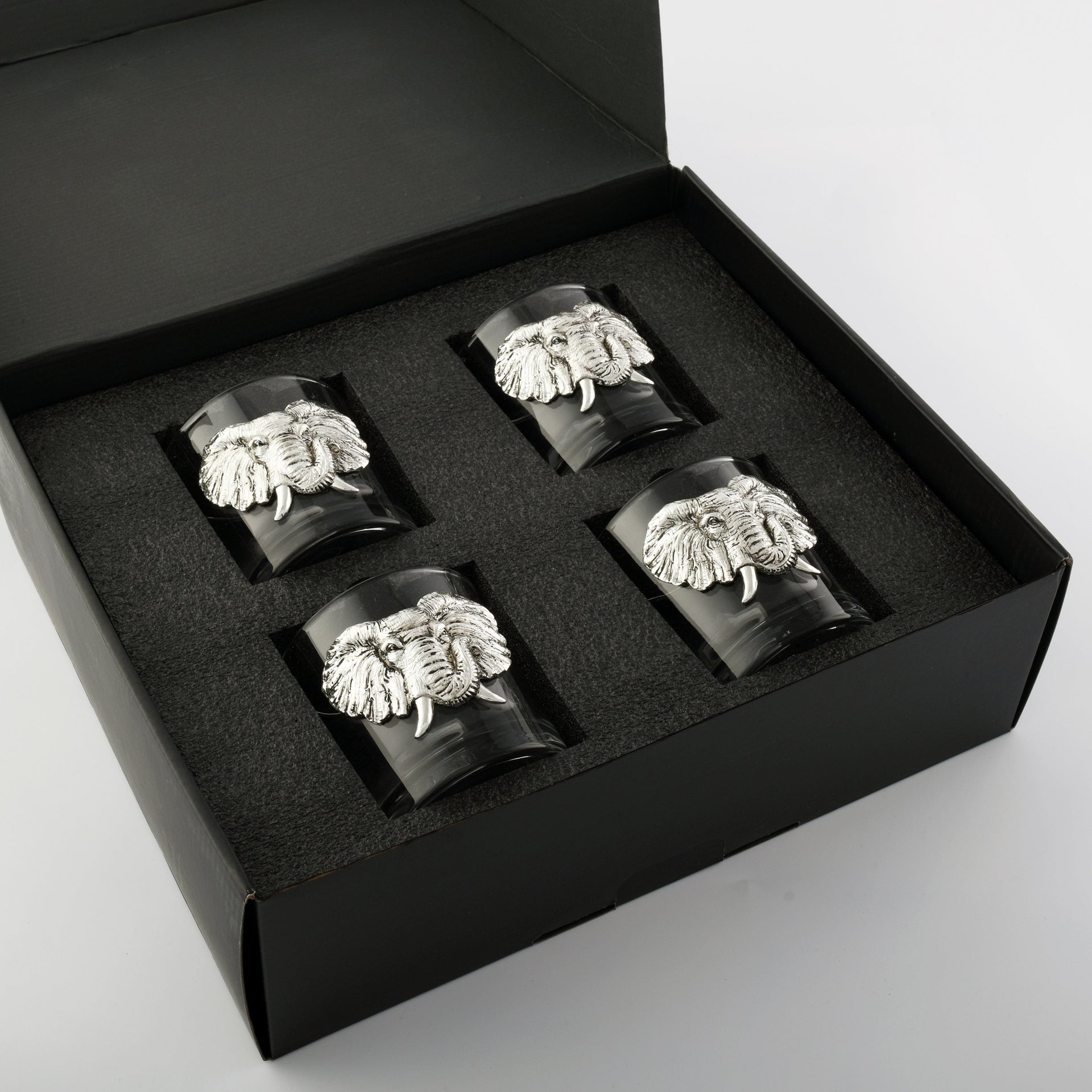 Elephant Bar Glasses Set of 4 Arthur Court Designs