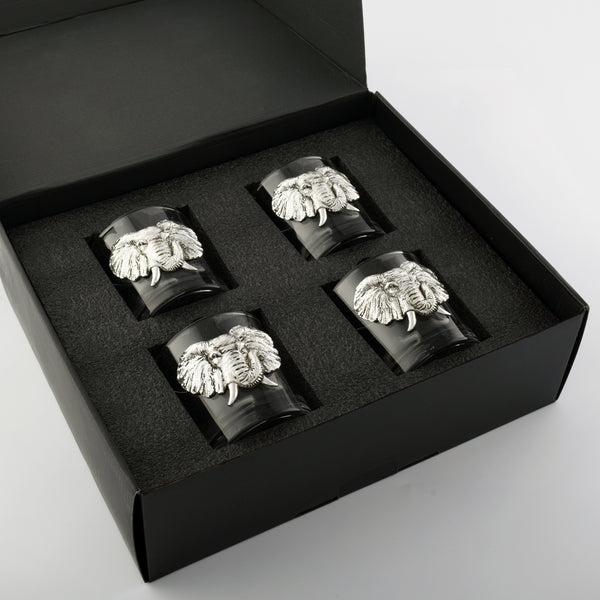 Elephant Bar Glasses Set of 4 Arthur Court Designs
